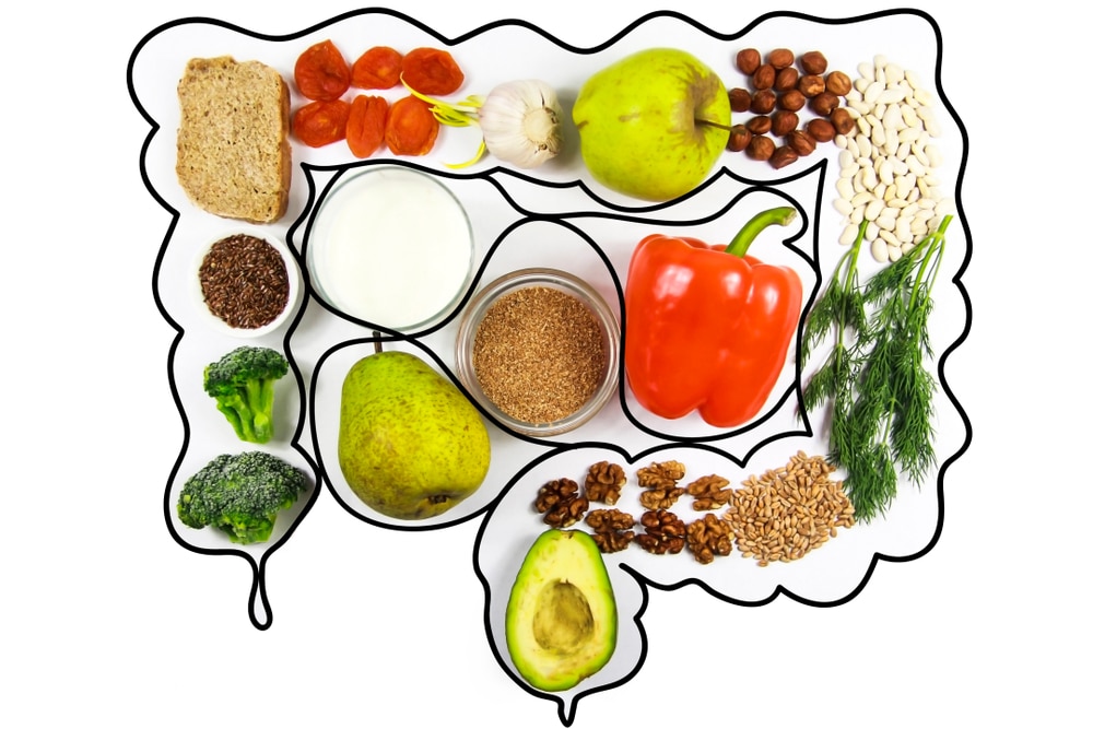 healthy foods representing gut health